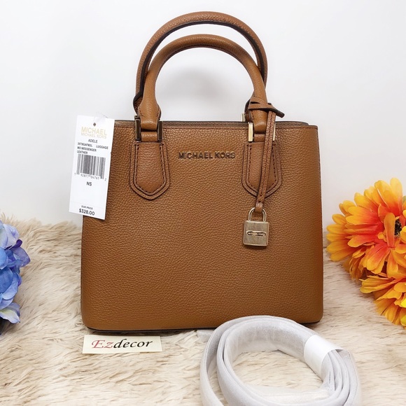 Michael Kors Handbags - NWT Michael Kors | Adele Medium Leather Satchel